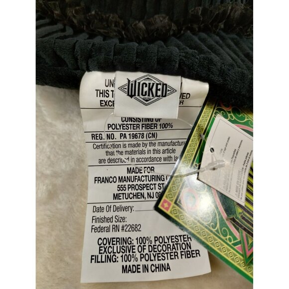 Wicked "Not Your Basic Witch" Black Witches Hat Plush Pillow For Children - Picture 3 of 9